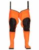 WATERPROOF FLUO THIGH WADERS MAX S5 (SAFETY BOOTS S5 AND KNEE REINFORCEMENT) WRM02 FLUO